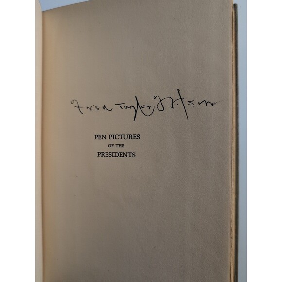 Pen Pictures of the Presidents (1932) - Signed 1st Ed Antique HC - Picture 8 of 12